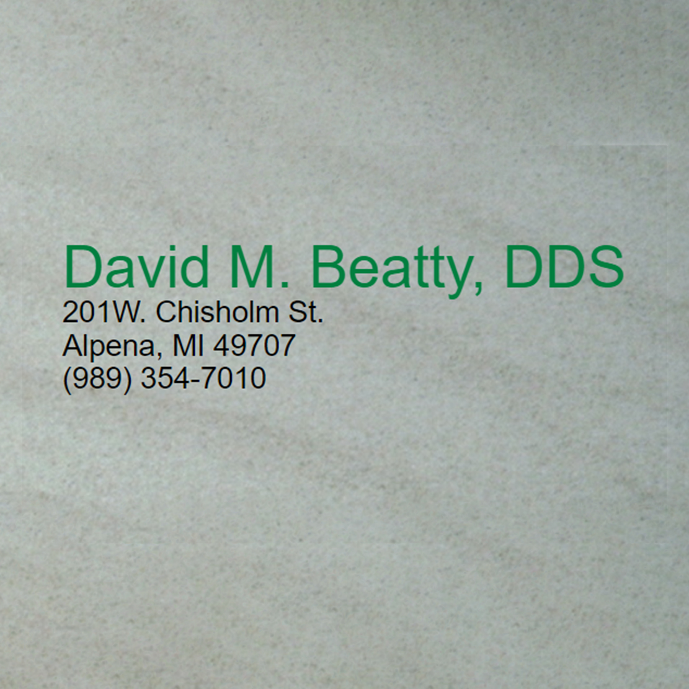 Beatty David M DDS